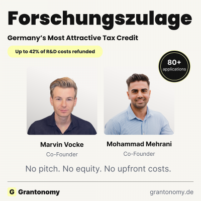 Germany’s Most Attractive Tax Credit: Why the State Will Refund Up to 42% of Your R&D Costs